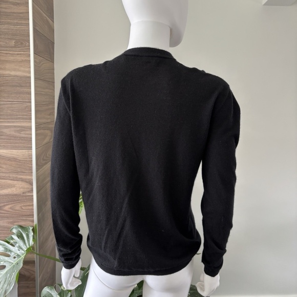 Marni Cardigan Black Long Sleeve Print Jewel Casmere / Silk Sz 40 Authentic❤️ - Picture 5 of 8